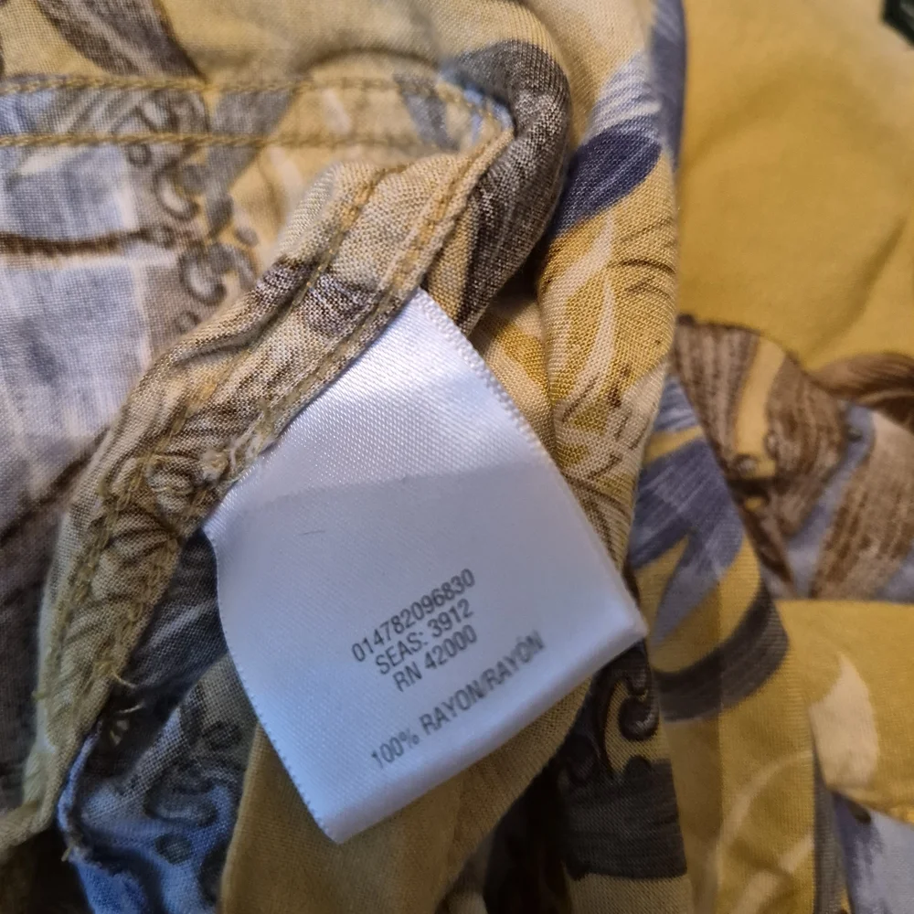 David Taylor Yellow Floral Hawaiian Shirt Size 3xlt